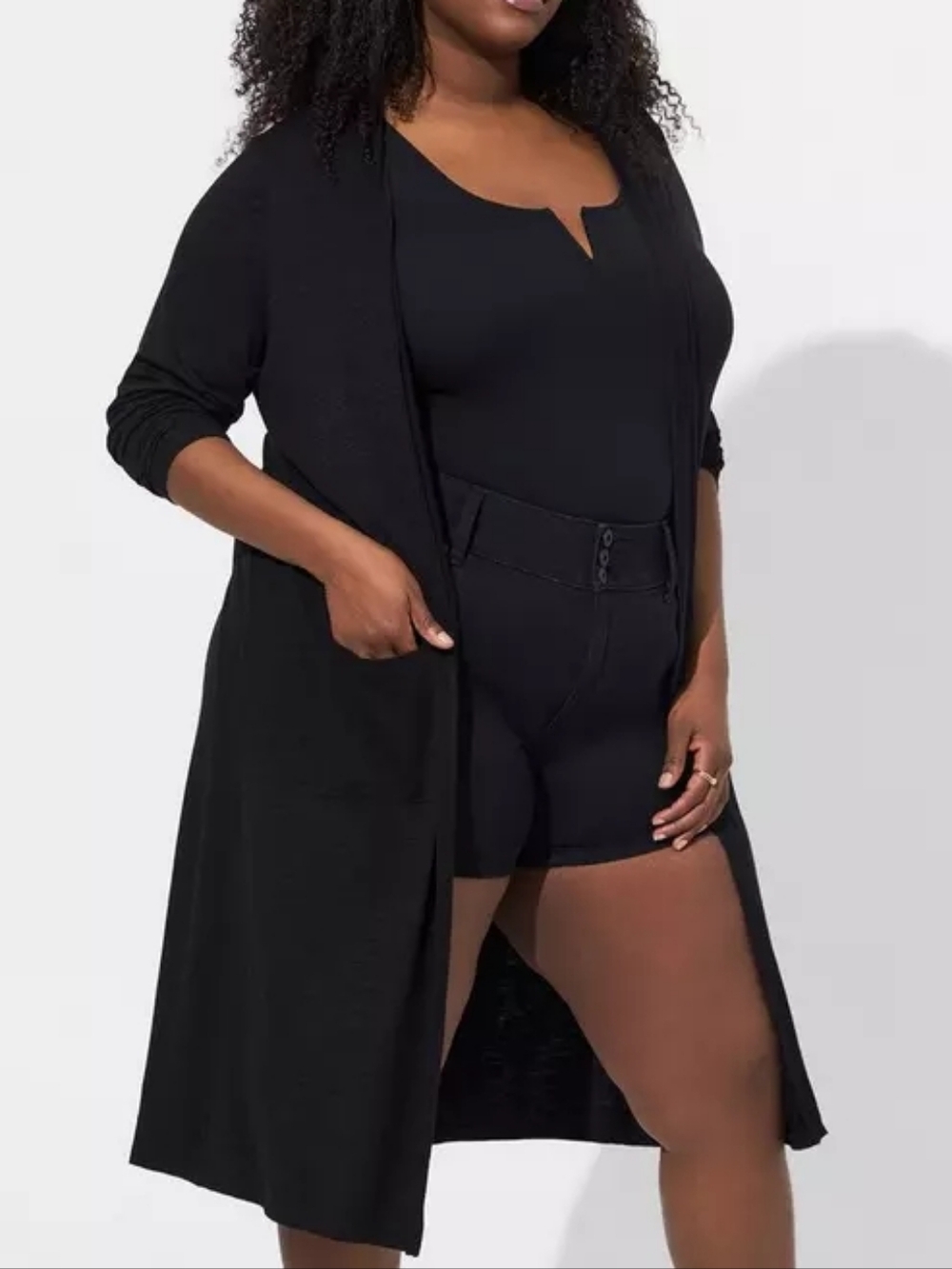 Torrid Super Soft Slub Duster Black